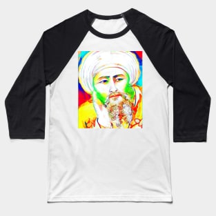 Averroes Colourful Portrait | Averroes Artwork 11 Baseball T-Shirt